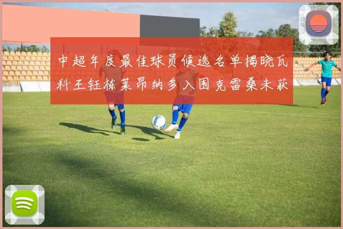 中超年度最佳球员候选名单揭晓瓦科王钰栋莱昂纳多入围克雷桑未获提名